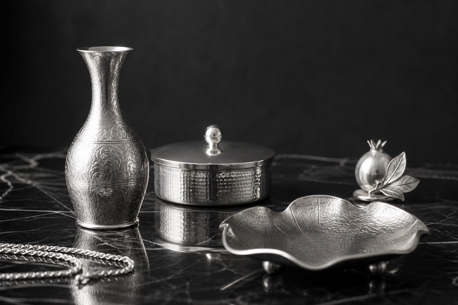 Sterlingsilver och övriga silverföremål